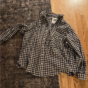 Aerie Monochrome Plaid Shirt